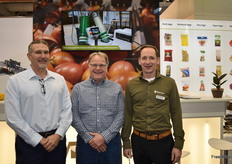 Mike Levis en Tom Novak van Volm Companies met Michiel Eilander van Manter International.