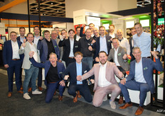 De hele Waterman Food Group bij elkaar, met achterin ook Maxime Roussel namens Roussel Onions