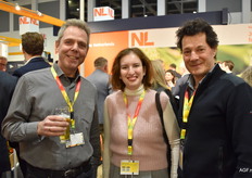 Egon Jansen van TNO met Valeria Kogan en David Kat van Fermata uit Israel