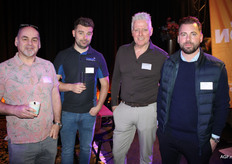 Peter Janssen van Direct Fresh International, Bart de Vries van Kraaijeveld en Sjaak Verploegen en Bart Zeevenhoven van Scherpenhuizen