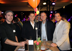 Angelo Friesen van MTS Friesen Horstermans, Peer Schraven van Compliment en Addie van Leeuwen en Davey Bekker van Meeder