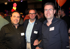 Loek Smets (P. Smets), Joost Beunen (JA Beunen - Linne Transport) en Joost Franke (NJ Witkamp)