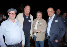 Ger Vissers (Vissers Bastings), Klaas van den Broek (NGM van den Broek Holding), René Smets (Bouten en Lenders Commissiehandel) en William Vergeldt (Vergeldt Vegetables)