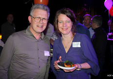 Rob Witmer van Tuinderij Vers met Anky van Veghel van ZON die het panel leidde