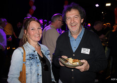 Nicole van de firma Twinburg met Marcel van Eeuwijk van Aqui