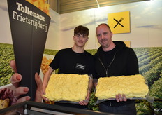 Rien en zijn oom Daniel van Friet (en groenten-) snijderij Tollenaar