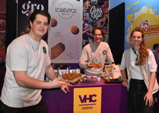 Maurits, Bas en Aniek van Snackwise Collective met de merken Cas & Kas, Gro en Lodewyck (bio), Gro is afgelopen zomer onderdeel geworden van Snackwise