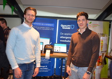 Wouter Smith en Lucas Borgstijn van Quality Gard, een applicatie voor het beheer van voesdelveiligheid, allergenen en voedingswaarden