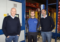 Rutger Verbruggen, Lars van der Beek en Ton van 't Hof van Verbruggen Palletizing Solutions.