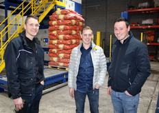 Adryan Gunst van Van den Berge Techniek, Jim Sijm van Sijm Agro en Pieter Molendijk van Agroduiveland.