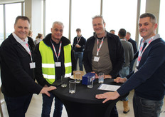 Rob van Opzeeland (Kivits Logistics Group, Marc Paauw (Paauw Industrial Refrigeration Solutions) Paul Pallandt en Gerard van Beest (beide Roma Nederland)