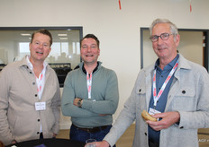 Klaas van der Hout (Dael), Maarten Veldman (Triple Group) en Gerrit Bergwerff (BE Fresh)