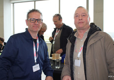 Bart Hultermans (Roma Nederland) en Aris Bulk (Van Vliet Bouwmanagement)