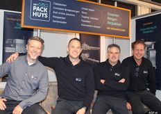Ronald de Crom, Jan Molenaar, Matty den Ridder en Pierre Hagenaars van het Packhuys.