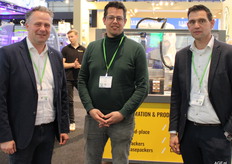Peter Quik, Niek de Bruin en Adrian van Trigt van Quiks Quality Potatoes deden een rondje over de beurs.
