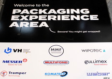De negen aangesloten bedrijven bij het Packaging Experience Center.