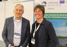 Ricahrd Schouten van GroentenFruit Huis met Marijke van Schagen, beleidsmedewerker bij de Europese Commissie