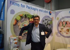Jan van Heule van Innovia Films leverancier van polypropyleen verpakkingen. Natureflex is een composteerbaar materiaal op basis van 90% biobased.
