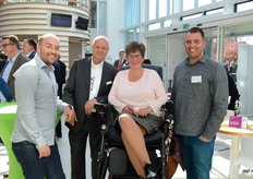 Erik Oskam, Ger van Burik van GroentenFruitHuis, Corrie Verheij-Hofs van Hofs Fruit en Michael van der Made van Handelsonderneming Jan Oskam