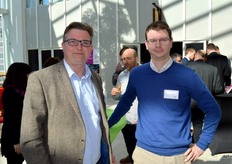 Peter van der Schoot van Kroon Biologisch en Erik Flux van Handelmij. Jan Oskam