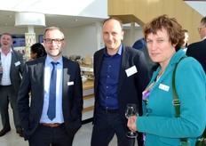 Wim Rodenburg van GroentenFruit Huis, Henk Aarts van Q-Rey en Nicolette Quadvlieg van GroentenFruit Huis