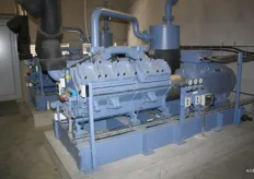 De koelinstallatie bestaat uit een Geerlofs 1,5MW ammoniak-CO2 koelsysteem met op maat geprogrammeerde regeltechniek. De geavanceerde temperatuur en RV regeling zorgt voor optimale condities in de loods.