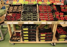 Kleinfruit met verpakking in beeld