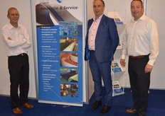 Proces- en transportbanden vinden hun toepassing in veel bedrijven. Ammeraal Beltech is leverancier van deze intern transport banden. Martin Mulderij, Bert Buitenhuis, Rob Tol.