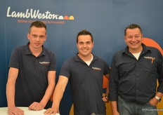Ronald de Winter, Martijn Geluk en Richard de Vos van LambWeston.