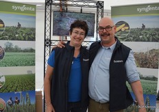 Jacquelijne van den Berg en Ed Vermorken van Syngenta.