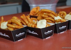 En als afsluiter een frietje of twister friet met mayo.