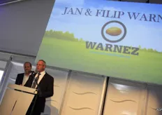 De toespraak van Jan en Filip Warnez.
