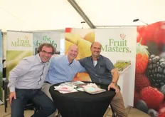 Henk Nooteboom, Thom van Schaik, Teus van 't Foort van Fruitmasters. De promotie van de Migo peer stond hoog in t vaandel