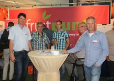 Het team van fruitpunt: Andries Goeree, Marcel Tazelaar, Frank Eerland, Hans de Man en Jackie Jansen