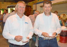 Links Hugo Christiaens van machinefabriek DT Dijkstra en Frans Verwer van Van Iperen BV