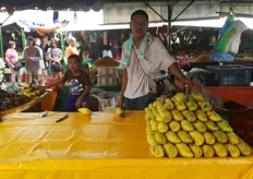 De laatste mango's worden tentoongesteld