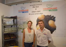 Jamie Lee Wilson en Robin van Marwijk van Vitrocom en Pothosplant