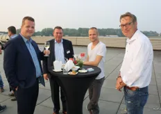 Kevin Eichelberg (Avnet), Paul van der Es (RPO), Frank Compeer (Adjoy) en Hans Remie van Global Fresh Trade