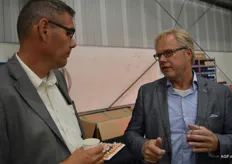 Alfred Klei van Solar in gesprek met Jan van Esch van Metaalbewerking Noord.
