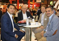 Roland Slappendel, Jaap Tanis en Kim Ask (Van Oers United) op bezoek bij Maarten van der Leeden van Rijk Zwaan