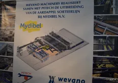 Wevano en Retech Machinery realiseren bij Mydibel een uitbreiding met 2 maal een 60 ton sorteerder inclusief alle opvoerbanden en bordessen.
