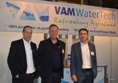 Waterzuiveringsspecialist Vam Watertech. Eduard van Antwerpen, Jan Evert de Jongh en Hans Blaak.