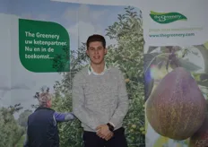 Loek Vensters, nieuwkomer bij The Greenery, moest natuurlijk even op de foto! Hij is in september 2016 begonnen en zit op de afdeling hardfruit import en export.