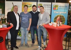 Familie Verbeek was present, met op de foto Adri, Jordy, Han en Artje.