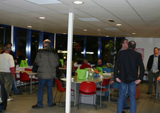Het was erg gezellig in de bedrijfskantine van Vroegop-Windig.