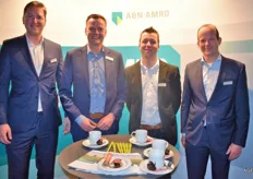 Marko Kempen, Wiep Gaasstra, Ronald Mijnheer en Erik van Veldhuizen van de ABN AMRO.