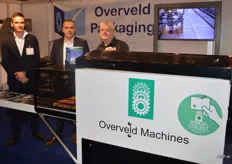 Marvin Veecke, Edwin Jonckheere en Piet van Loon van Overveld Packaging. Dit bedrijf is al meer dan 50 jaar actief in weeg- en verpakkingstechniek voor de AGF sector.