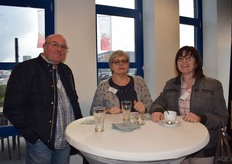 Vlnr: Eddy Nijst, Vera Chritsleven van Tacos en Carine Dekens van Alvo Kortessem