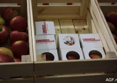 Op deze manier kunnen appelen worden verpakt, maar Henkel presenteerde de appelen zo om op die manier te laten zien wat ze voor hun klanten kunnen betekenen op het gebied van voedselveiligheid. www.henkel.com/foodsafety
