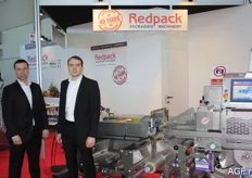 Lukasz Pruzkawski en Giles Briston van Redpack. Dit bedrijf presenteerde verpakkingsmachines en is al ruim 40 jaar actief.